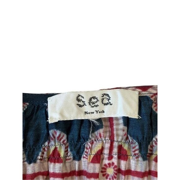 Sea New York Leigh Print Short Sleeve Tiered Mini Dress size M Multicolor - Picture 4 of 8